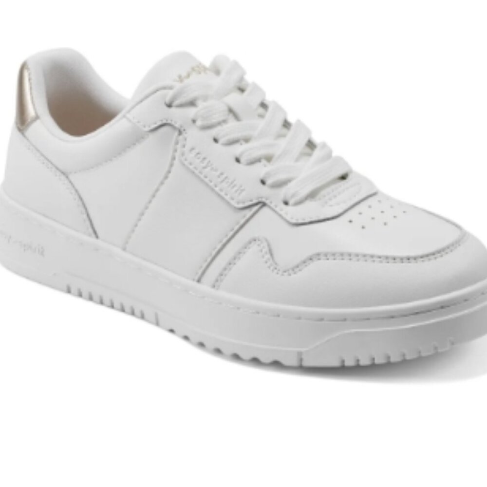 Easy Spirit/Merci Lace Up Sneaker/White/Gold/Size 6.5M